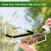 Clear Window Bird Feeder with 5 Extra Strong Suction Cups,  Sturdy and Durable Acrylic Birdfeeders for Viewing Wild Birds Outside, as a Bird Watching Gift, Outdoor Birdhouse Box, Garden Decor