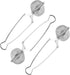 Snap Ball Tea Strainer, 3 Pack Stainless Steel Tea Infuser Filter with Handle for Loose Leaf Tea, Spices, Seasonings