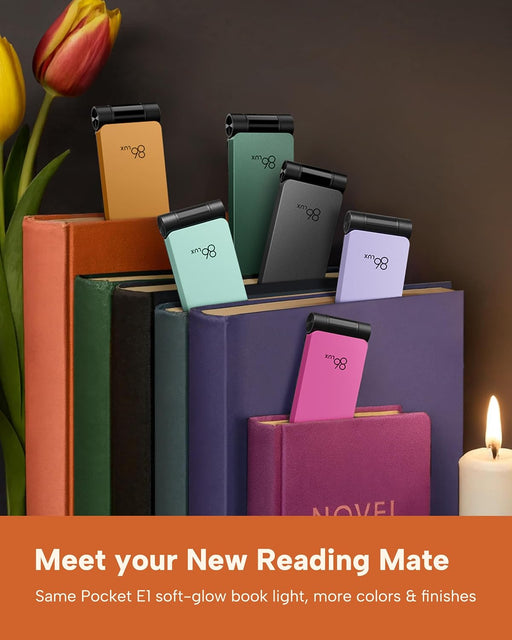 Book Light, Rechargeable Reading Lights for Books in Bed