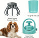 Dog Pooper Scooper with 1 Waste Bag Roll (15 Bags), Portable No-Touch Dog Waste Pickup Kit