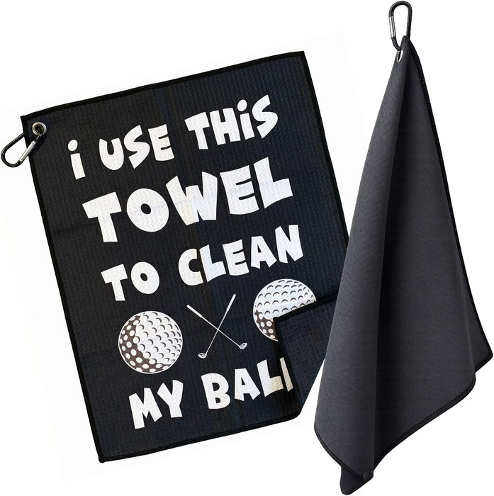 Towel, Funny Microfiber with Bag Clip, Gift for Men & Dad