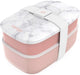 Classic Stackable 3-Compartment Adult Bento-Style Lunch Box