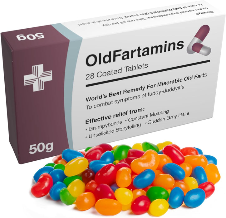 Funny Prank Pill Box with Candy, Gag Gifts for Men, 30th 40th 50th 60th 70th Birthday Gifts for Him or Her, Novelty Joke