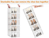 Clear Shoe Storage Boxes, Stackable Shoe Organizer for Closet