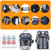 Baby Diaper Bag with Changing Station, Waterproof Diaper Bag Backpack for Moms Dads with USB Charging Port, Baby Shower 