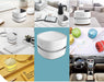Mini Desktop Vacuum Cleaner for Table Dust (White AA Battery)