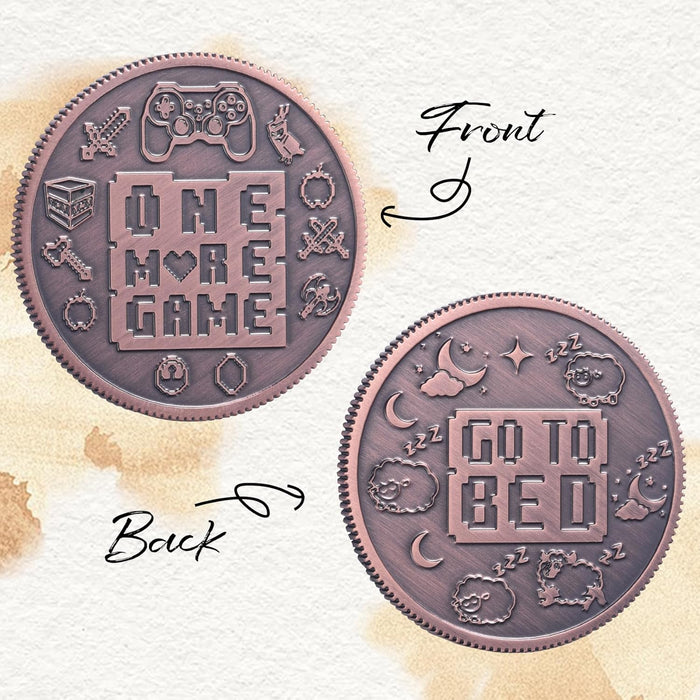 Ultimate Gamer Gift for Men - Double Sided Decision Maker Coin for Boyfriend, Husband & Gamers | Stress-Relieving Gaming