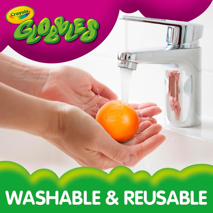 Globbles Fidget Toy (6ct), Sticky Stress Ball for Adults & Kids, Squishy Balls, Calming Sensory Gifts for Stress Relief