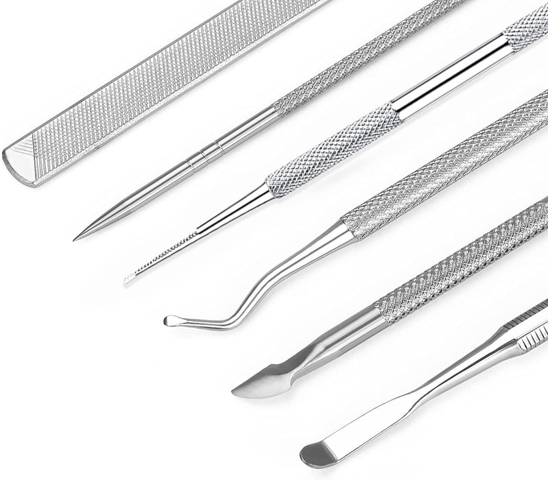 6-Pack Ingrown Toenail File and Lifters, Professional Surgical Stainless Steel Ingrown Toenail Removal Tool Kit, Manicur