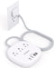 Travel Essentials, 22.5W/4.5A Flat Plug Power Strip, 6 Ft Extension Cord