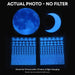 Glow in the Dark Stars for Ceiling, 1050 Pcs with Moons & E-Book (Blue)
