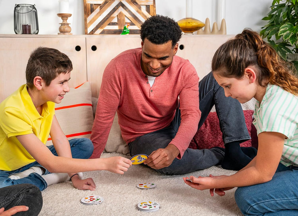 Spot It! Classic Card Game (2024 Refresh) - Pocket Eco Edition, 5-in-1 Visual Perception Game for Quick Reflexes and Family Fun, Ages 6+, 2-8 Players, 10 Minute Playtime