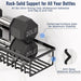 5 Pack Adhesive Bathroom Holders & Dispensers for Kids & Adults, Black