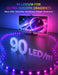 Upgraded TV LED Backlight with Sensor, LED Sync Lights for TV 55-65 Inch
