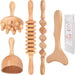 Wood Therapy Massage Tools 5-in-1 Lymphatic Drainage Massager Maderoterapia Kit Wooden Massager Body Sculpting Tools for