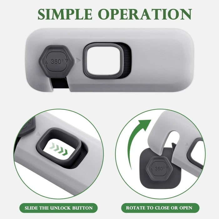 1/3/5PCS Child Proof Refrigerator Locks Cabinet Lock Fridge Locks for Kids Safety Baby Freezer Door Latches with Adhesive Tape