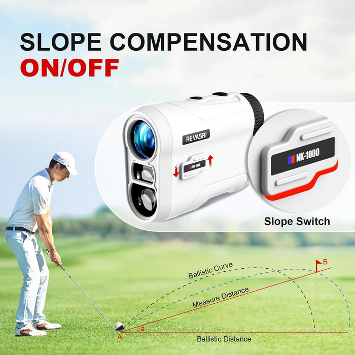 Range Finder for Golf, Slope, Pin Lock Vibration 1000Y Rangefinder