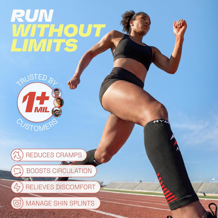 Calf Compression Sleeves for Men & Women - Sports, Running, Shin Splints