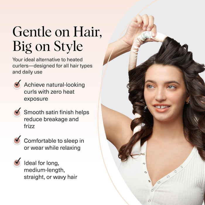 Satin Heatless Curls Overnight Set - Sunset Tie Dye