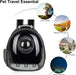 Black Cat Carrier Dog Carrier Backpack, Pet Carrier Back Pack Pack for Small Medium Cat Puppy Doggie, Dog Body Carrying Bag Travel Space Capsule for Travel, Hiking, Walking & Outdoor Use
