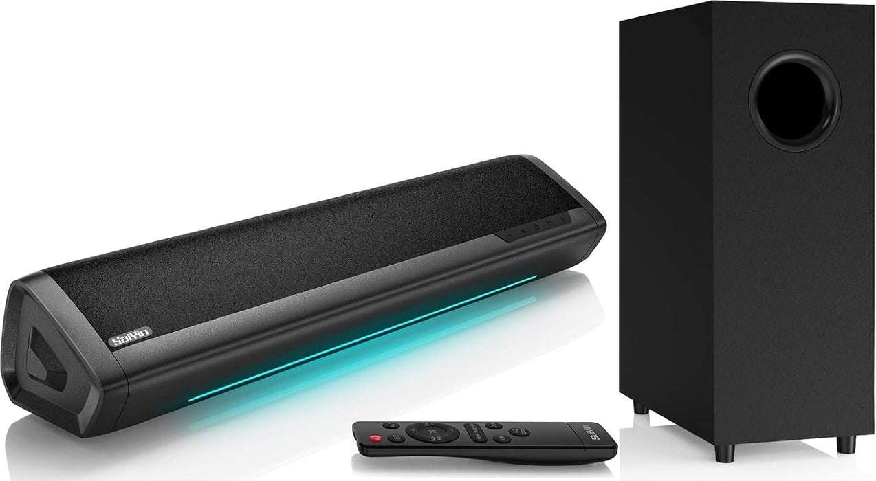 Sound Bar with Subwoofer, Home Theater Surround System for TV PC