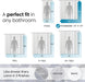 Shower Curtain PEVA 8G, 72x72 Inch Waterproof Clear