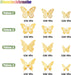 3D Butterfly Wall Decor 48 Pcs Gold Butterfly Birthday Decorations