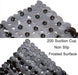 Pebble Bathtub Mat Non Slip 35" X 16" with Suction Cups,Black