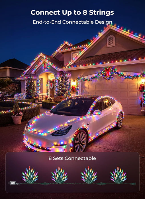 Multicolor Christmas Lights, 32FT 100Count LED Mini String Lights