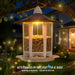 2 Pack Solar Bird Feeders for Outdoors Hanging, Assembly Required, 1-Min Easy Setup, Wild Seed Feeders for Cardinals Chi