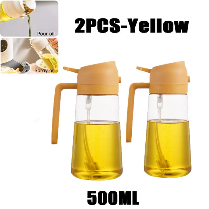 200 mL Kitchen Oil Sprayer Bottle — Black