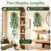 Fake Hanging Plant with Lifelike Mandala Leaves, Ready-to-Display