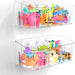 Bath Toy Storage 2 Packs, Large Bath Toy Holder - 3 Compartments, Quick-Dry