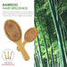 Hair Brush Set, Natural Bamboo Comb Paddle Detangling Hairbrush, Wide-tooth and tail comb No Bristle, suit for Women Men