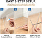 Monitor Memo Board Holder 14"x5", Office Organization Memo Holders for Computer Sticky Note Holder, Space-Saving Under M