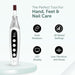PediLux Pro Professional Manicure Pedicure Kit, Cordless Electric Nail File Drill Set, Thick Toenail Grinder, Toe Nail D