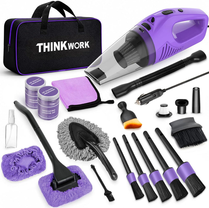 Car Cleaning Kit with Vacuum,Deep Cleaning for Interior Detailing