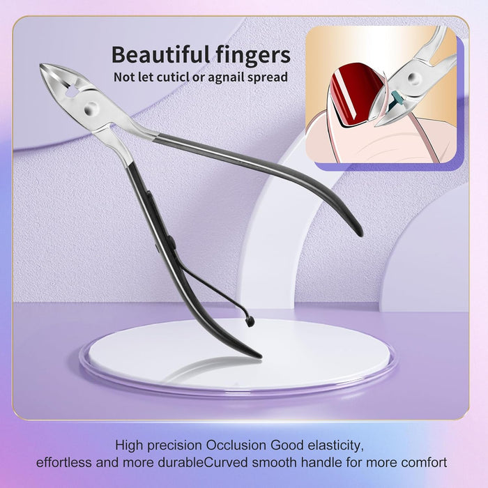 30Pcs Professional Manicure kit, Stainless Steel Nail Clipper set