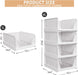4 Pack Stackable Closet Storage Basket - Stackable Storage Bins