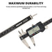 01407A Electronic Digital Caliper Measuring Tool, 0-6 Inches Stainless Steel Construction with Large LCD Screen Quick Ch