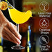 Cocktail Glasses Bird Shaped Cocktail Wine Glass 5oz/150ml Set of 2 Drinking Unique Champagne Coupe Glass Bird Shape Martini Goblet Cups 2pcs Glassware for KTV Home Bar Club