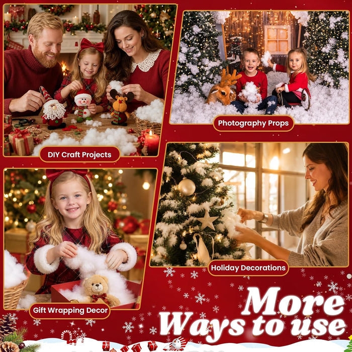 Christmas Decoration Fake Snow, Artificial White Clouds for Christmas Tree