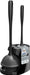 Toilet Plunger and Bowl Brush Combo for Bathroom Cleaning, Black