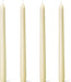 Ivory Taper Candles - 4 Pack 10 Inch Candlesticks - Dripless & Smokeless Tapered Candle 8 Hours Unscented Cream Candle S