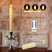 Real Wax LED Flameless Taper Candles with Remote Timer, 9.6 Inches Ivory Fake Candlesticks, Dripless Battery Operated Window Candle with 3D Flickering Flame for Fireplace Xmas Halloween
