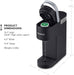K-Mini Single Serve K-Cup Pod Coffee Maker, 6 to 12Oz Brew Size, with Cord Storage, Perfect for Small Spaces, Black