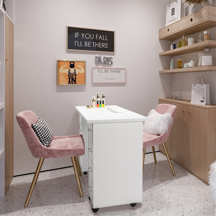 Four-Drawer Nail Art Workstation