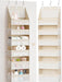 Over the Door Organizer, 6-Shelf Closet Hanging Storage with 13 Mesh Pockets, 55lbs Capacity Behind the Door Storage for