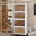 4-Piece Rolling Foldable Storage Bin Set