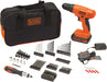BLACK+DECKER 20V MAX* POWERCONNECT Cordless Drill Driver Kit with Drill Bit Set and Sockets, 100 pc. Tool Kit for Home, 